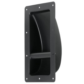 Reliable Hardware Company RH-6610-A Large Size Marshall Style Steel Cabinet Handle, Black