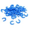Blue Clip For Locking Quick Connect Fittings 1/4" Parts Water Filter / RO System- 50pack (50, 1/4")