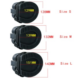 shamjina Horse Hoof Boots Rubber Equine Hoof Protector Durable Professional Non Slip Protective Cover Horses Protection Sturdy for Riding Fittings, L