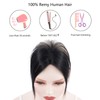 Rose bud 360°Cover Bangs Hair Clip in Bangs 100% Real