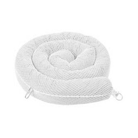 Absorbent Boom, Absorbs 18 gal. Oil-Based Liquids, PK 10, White