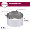 Gobel 865.110 - Molde Pasticceria Rotondo (Acciaio Inox)