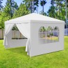 Segawe Wedding Tent 10"x10" Canopy Party Gazebo with 4 Side