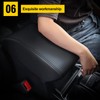 AOMSAZTO Console Covers for 2020-2022 Ford Explorer Leather Black with