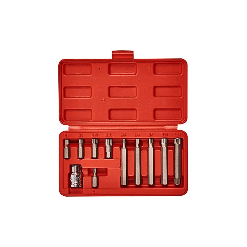 Amtech I8450 11 Piece Spline bit and Socket Set