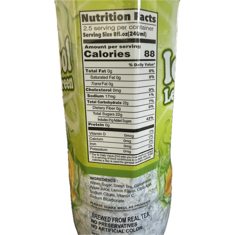Icy Cool Lemon Green Tea 600ml (6 Bottles)