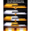 162 LED Dual Car Windshield Strobe Warning Light Bars, 12–24V