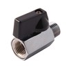 Metaland 1/4" Brass Mini Ball Valve NPT Female x Male