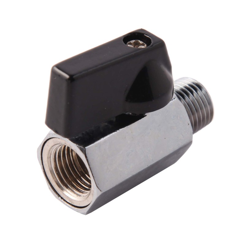 Metaland 1/4" Brass Mini Ball Valve NPT Female x Male