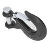 3/8in Clevis Safety Hook Steel 18000lbs Limit Capacity Antirust for