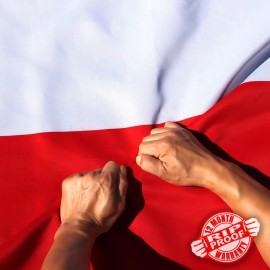 Anley Rip-Proof Double Sided 3-Ply Poland Flag 3x5 Ft Republic of Poland Flags