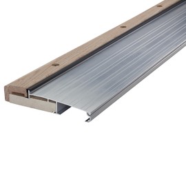 M-D Building Products 78600 5-5/8 in. x 1-1/8 in. x 36 in. Silver Adjustable Aluminum & Hardwood Threshold