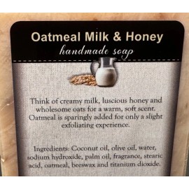 Garden Path Soap OATMEAL MILK & HONEY BAR SOAP -  Gentle, Nourishing & All-Natural