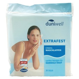 Duniwell Sanft Reinigende Einmalwaschlappen, 5 x 30 Stücke Einstellen