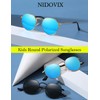 NIDOVIX Kids Polarized Sunglasses Classic Metal Frame for Baby Boys