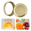 Stainless Steel SplitType Mini Glass Jar Lids Container Sealing Cover