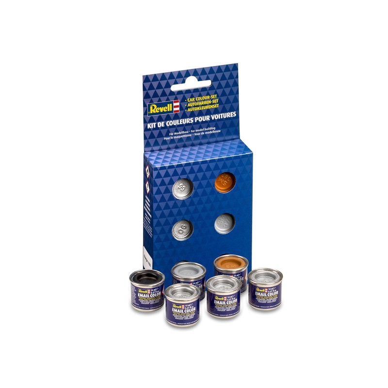 Revell 32344 32344-Autombile Colour Set 2, 6X Enamel Paints, Beige,