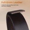 Buffway Leather Belt for Men - Durable Full Grain Men's