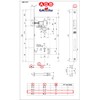 Mortise Lock for Interior Door AGB Series Patent Large (Fr.