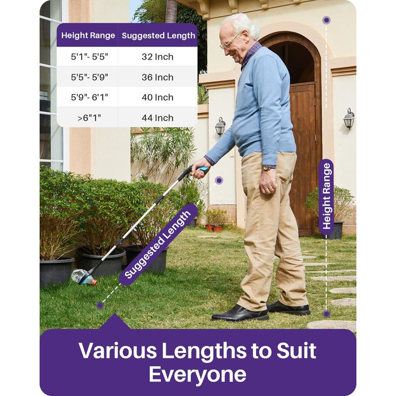 Kekoy 44 Inch Grabber Reacher Tool for Seniors 2 Pack,