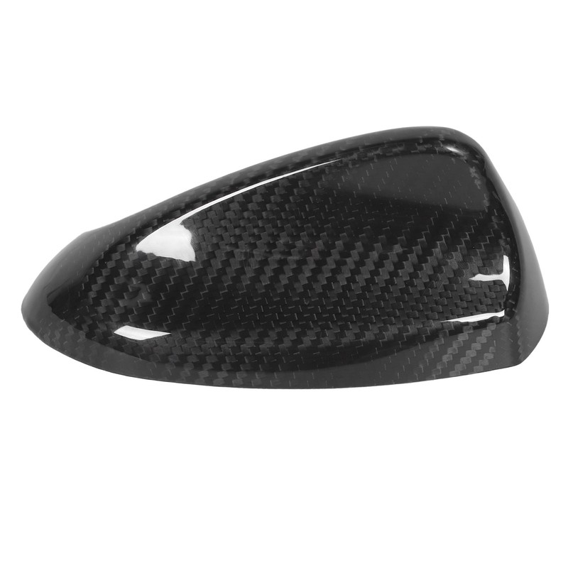 Carbon Fiber Car Antenna Cover Shark Fin Trim Glossy Black