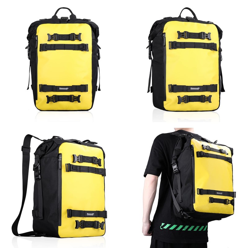 Rhinowalk Motor Saddle Bag Motorcycle Pannier Bag Waterproof Multifunctional Rear