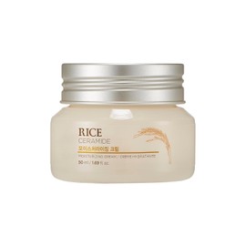 The Face Shop The Face Shop Rice Ceramide Moisturizing Cream - Rice Extract + Rice Bran Oil - Hydrating Targets Dryness, Brightening - Dermatologically Tested - Lightweight Moisturizer Face Cream - Korean Skin Care