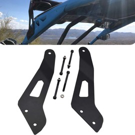Compatible with 50 '' LED Light Bar Upper Roof Windshield Mounting Brackets Fit Can-am Maverick X3 2017 2018 2019 2020