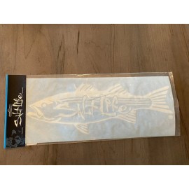 Salt Life White Fish Decal 12” SAD968 NEW