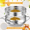 Stainless Steel Honey Strainer, Double Sieve Mesh Filter, Bee Keeping