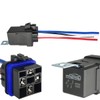 irhapsody 4-pin 40/30AMP 12V DC Waterproof Relay with Heavy-Duty Wires,