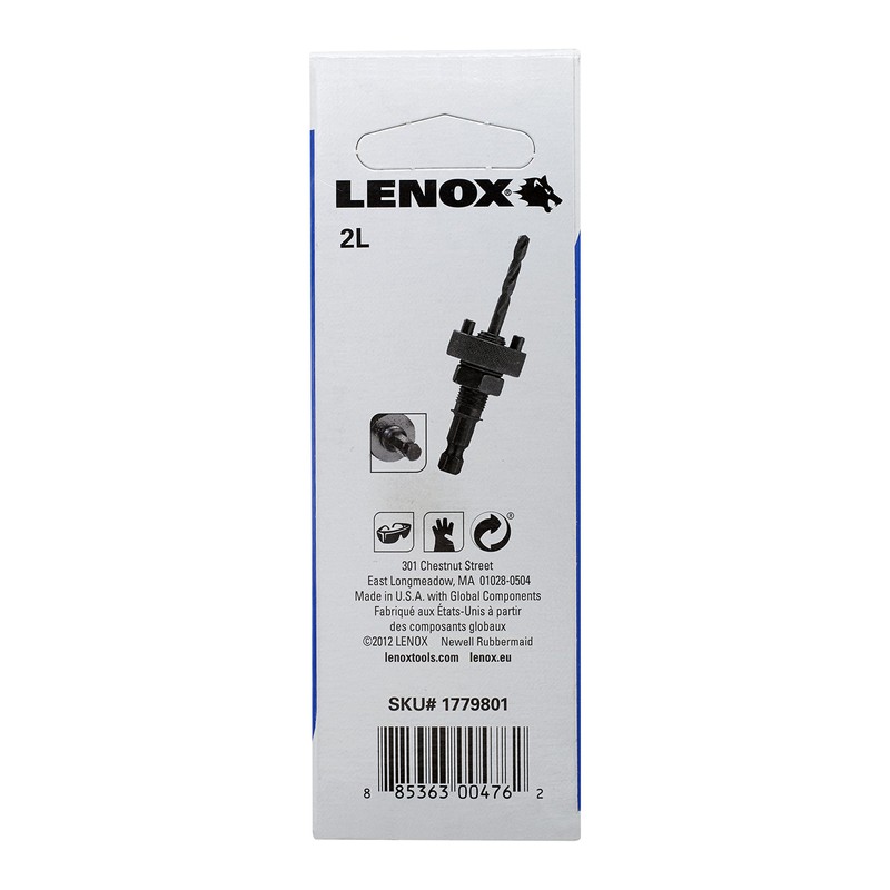 LENOX 1779801 Hole Saw Arbor 0.5 inches (13 mm)