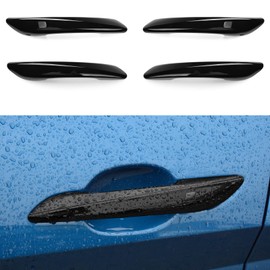 ANFOKAS 4pcs Compatible with Hyundai Elantra 2025 2024 2023 2022 2021 Accessories Sporty Car Exterior Door Handle Cover Trims Protector -Glossy Black