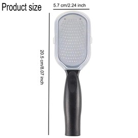 WADY Foot rasp foot file and Callus remover, Foot File Callus Remover with Dead Skin Catcher, Care pedicure surface tool to remove hard skin, Heel Scraper for Cracked Heel Treatment, Wet & Dry Use