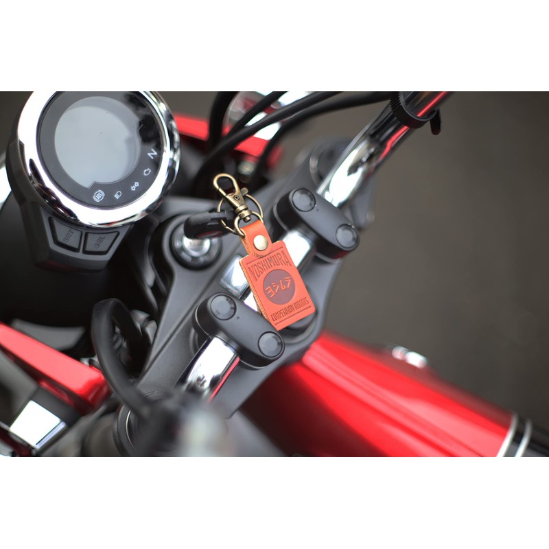 Yoshimura (YOSHIMURA) Leather Keychain (Competition Motors) Green 903-223-5400