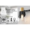 URSOLA Bathroom Lighting Fixtures Over Mirror, 2 Lights Bathroom Vanity