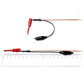 NUBTECH ACC0005-H Hook Clip SMA Coaxial Cable with BNC Adapter, Low Noise Design, L70cm