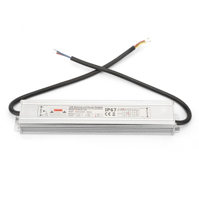 IP67 Waterproof Aluminum Shell LED Power Supply Driver Transformer Output