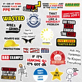 240PCS Funny Hard Hat Stickers for Adults No Repetition, Funny Blue Collar Stickers, Humor Vinyl and Waterproof Stickers for Water Bottle Laptop Tool Box Helmet Welding Electrician Construction