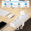 Tischsteckdose mit USB C 20W, Kinglink Steckdosenleiste Schreibtisch einzeln Schaltbar,