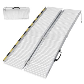 LIEKUMM 5FT 600LBS Capacity,Portable Wheelchair Ramp,Ramps for Wheelchairs for Home,Ramp for Stairs,Wheelchair Ramps for Vans,Suitable for Wheelchairs, Bicycles,Scooters