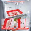 4Pcs Stretch Fresh Storage Trays - Stacked and Reusable Flat