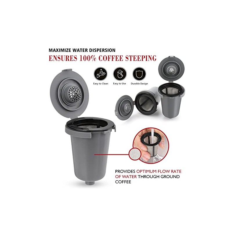 Reusable Filter Cup for Cuisinart, Compatible with Cuisinart #SS-RFC HomeBarista