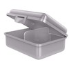 Fizzii Shark Lunch Box, Plastic, silver, 18 x 13 x
