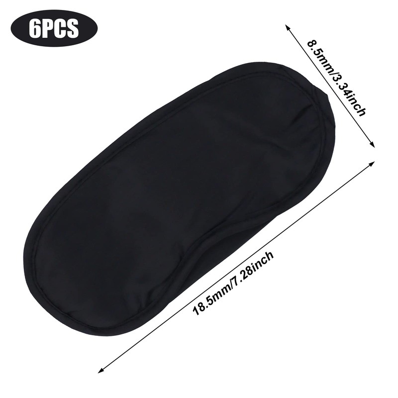 6 Pack Sleep Eye Blindfold Shade Cover, Sleeping Blindfold for
