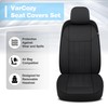 VarCozy Faux Leather Car Seat Covers Rear Set, Split Rear