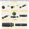 QIANRENON LC to LC Duplex Fiber Optic Waterproof Connector Coupler