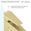 Voltaire Single Hole, Single-Handle, Bathroom Faucet in Brushed Gold