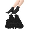 ApeStone Women's Five Toe Socks, 5 Pair Set, Casual, Stylish,