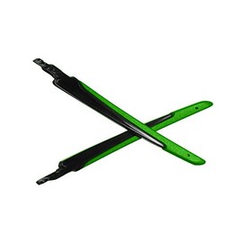 Galvanic Replacement Temple Slider for Oakley Flight Jacket OO9401 Sunglass - Black Temple with Green Sock